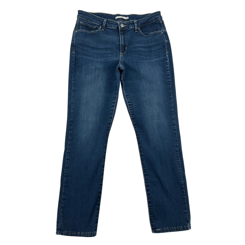 Levi's  Mid Rise Skinny Jeans Dark Wash Denim Normcore Y2K Comfy Women Size 32